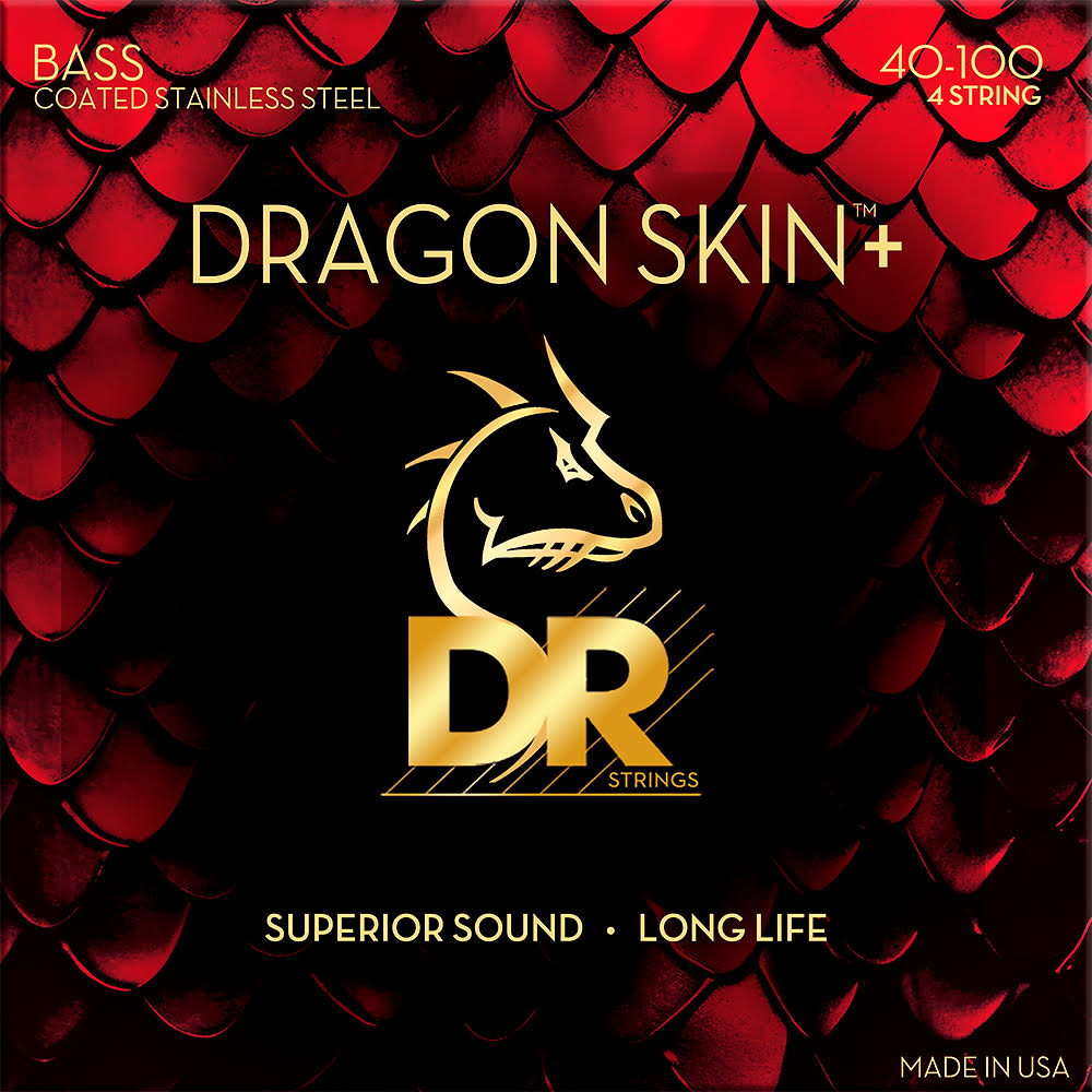 DR Dragon Skin+ DBS-40 Stainless Steel Bass Strings 040-100