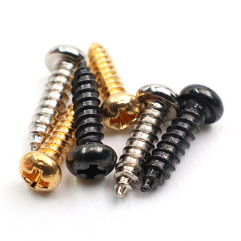Jack Plate Screws 2,5 x 10mm (Chrome, Black & Gold)