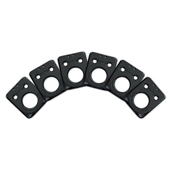 Graph Tech RATIO InvisoMatch Mounting Plate For F Style 2 Pin Hole (Black)