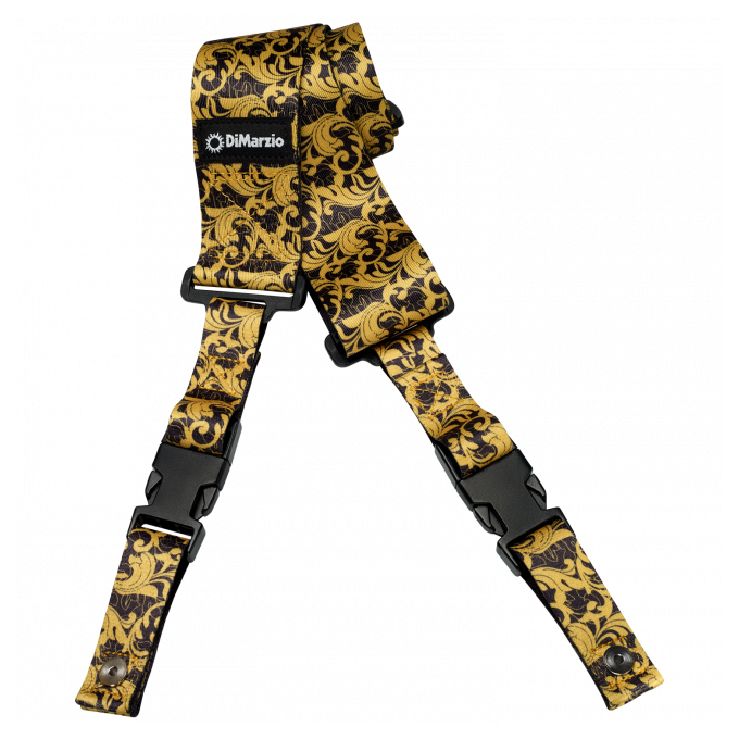Dimarzio DD2250 ClipLock UTOPIA Strap (Black Gold) 