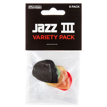 Dunlop Jazz III Variety Picks (6-Pack)