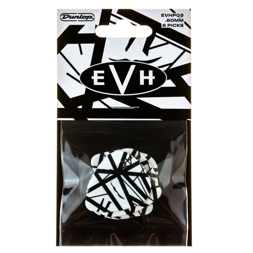 Dunlop EVH® White & Black Stripes Picks (6-Pack)