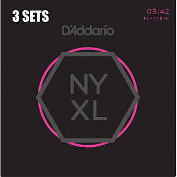 D'Addario NYXL0942-3P Nickel Wound 009-042 (3-Pack)