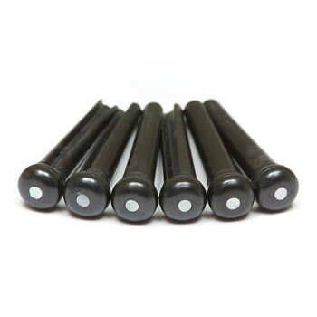 PP-2142-00 Tusq Bridge Pins Black (Pearl dot)
