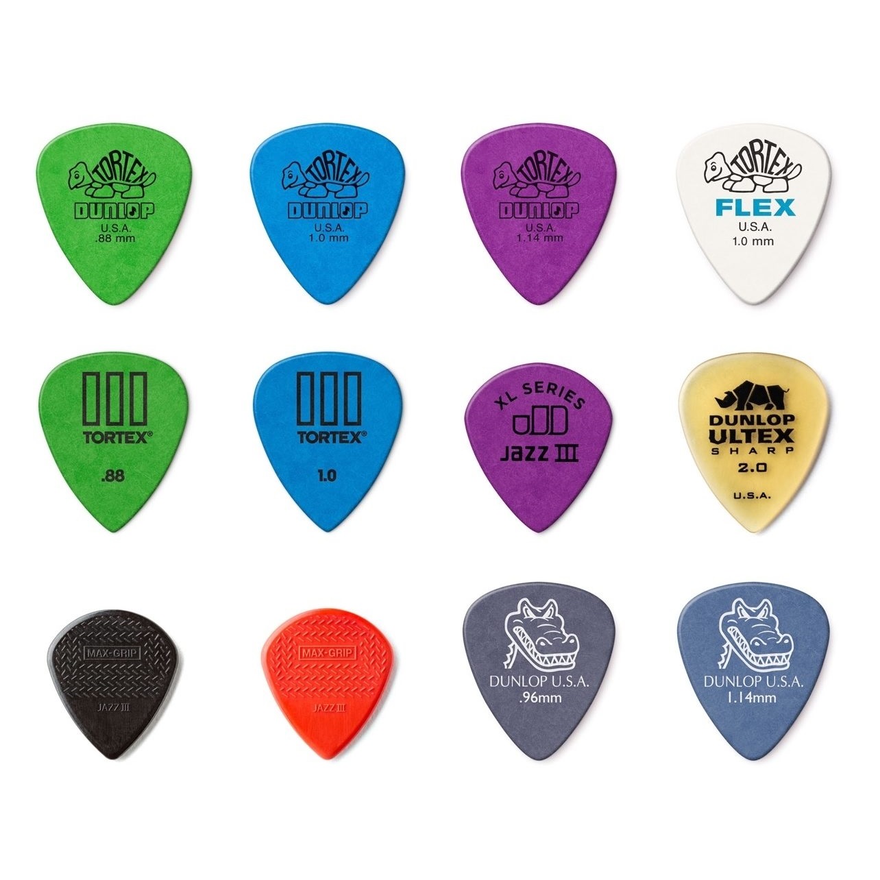 Pack　Guitar　Variety　Dunlop　(12-Pack)　Electric　Pick