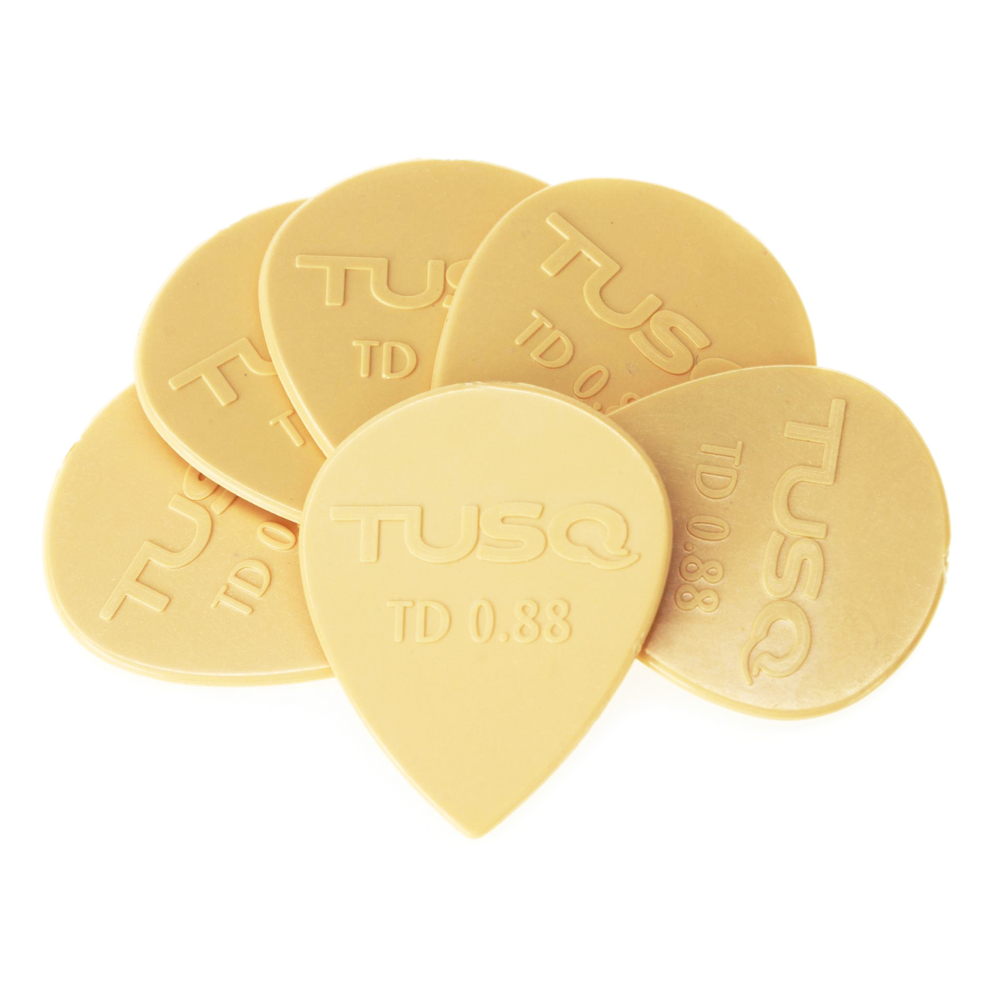 Graph Tech TUSQ Tear Drop Picks Creame 0.88mm - Warm Tone 6-Pack