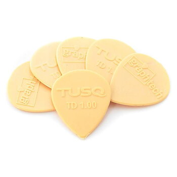 Graph Tech TUSQ Tear Drop Picks Creame 1.00mm - Warm Tone 6-Pack