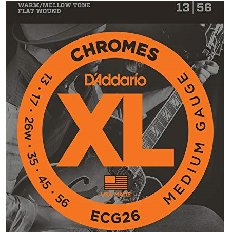 D'Addario ECG26 Flatwound Medium Light 013-056