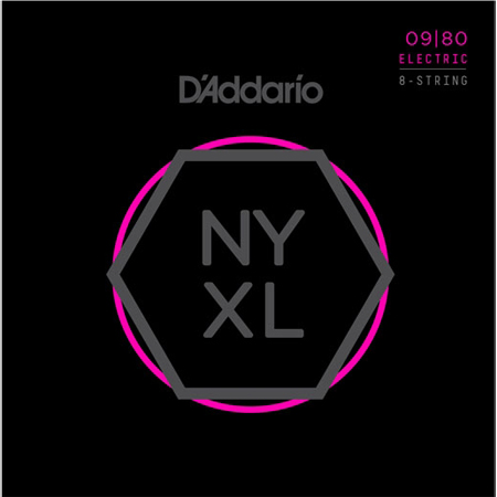 D'Addario NYXL0980 Nickel Wound 009-080 (8-String)