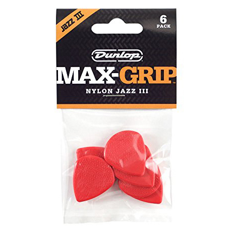 Dunlop Jazz 3 Max Grip (Red 6-Pack)