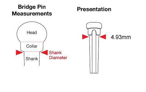 PP-3000-00 Tusq Bridge Pins (Black) - 3