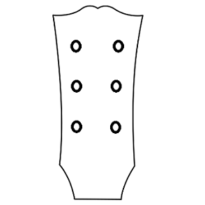 Graph Tech PRL-8411-C0 RATIO Låsbare Stemmeskruer til Akustisk Gitar (3+3) - 3