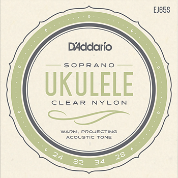 D’Addario EJ65S Pro-Arté Extruded Ukulele Soprano Strings