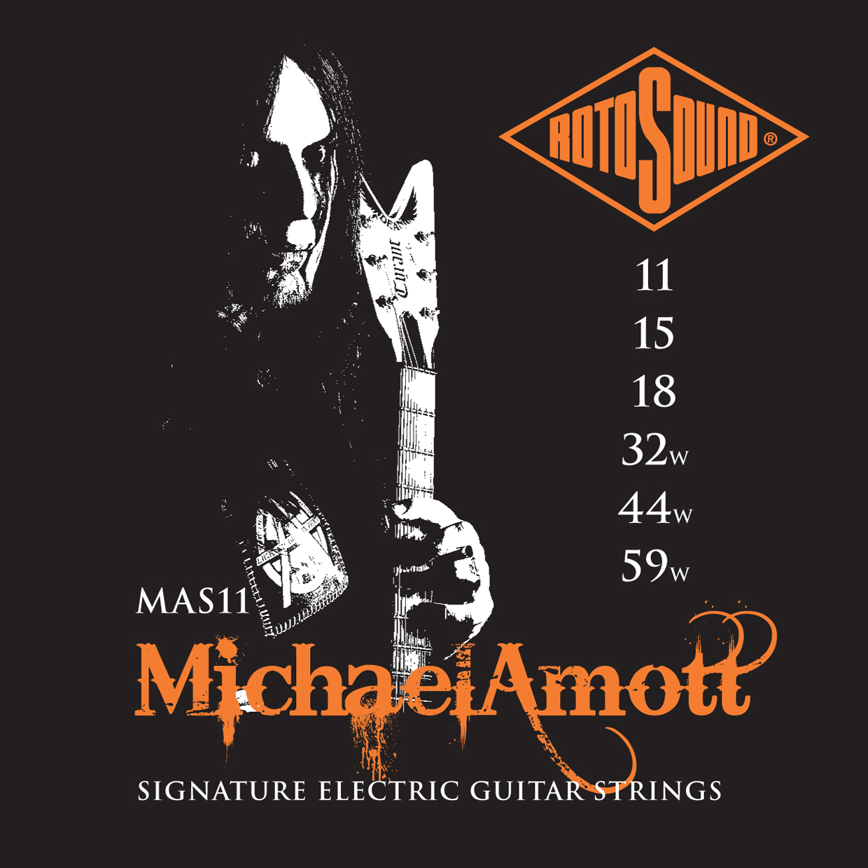Rotosound MAS11 Michael Amott Signature Strings 011-059