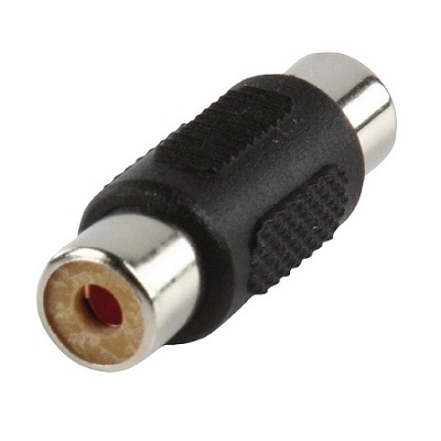 RCA Phono Adapter - Female To Female (Chrome)