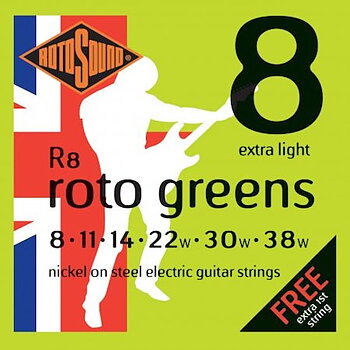 Rotosound R8 Roto Greens 008-038