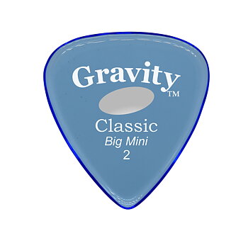 Gravity Picks GCLB2PE Classic Big Mini Polished Elipse-Hole 2.0mm