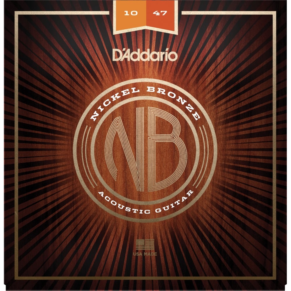 D'Addario NB1047 Nickel Bronze Acoustic Strings 010-047