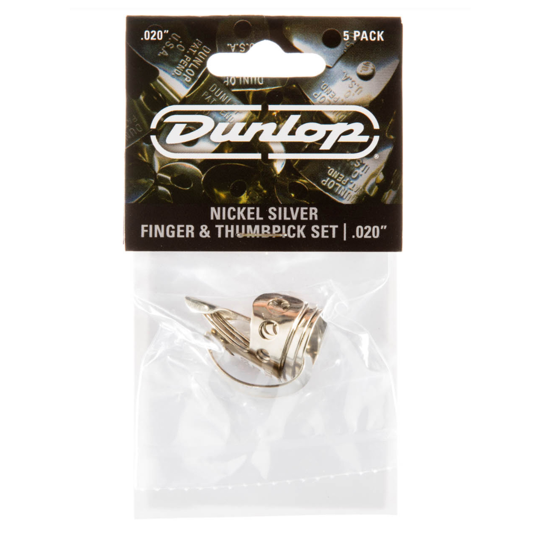 Dunlop Nickel Silver Finger & Thumbpicks - 2