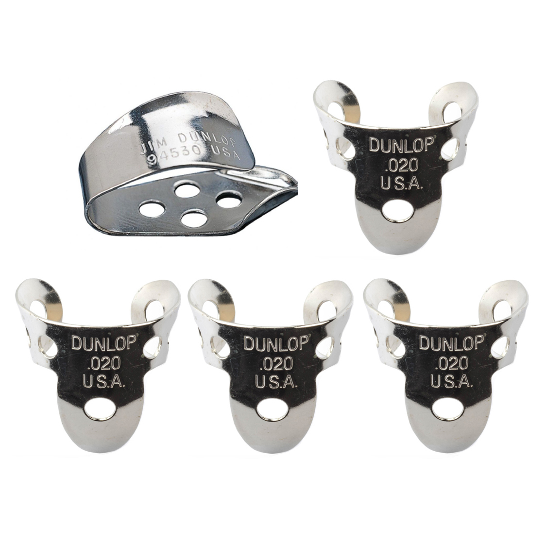Dunlop Nickel Silver Finger & Thumbpicks