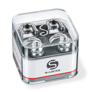 Schaller S-Locks Strap Lock Set (Satin Chrome)