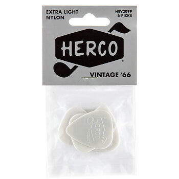 HERCO® Vintage ’66 Guitar Pick Extra Light (6-Pack)