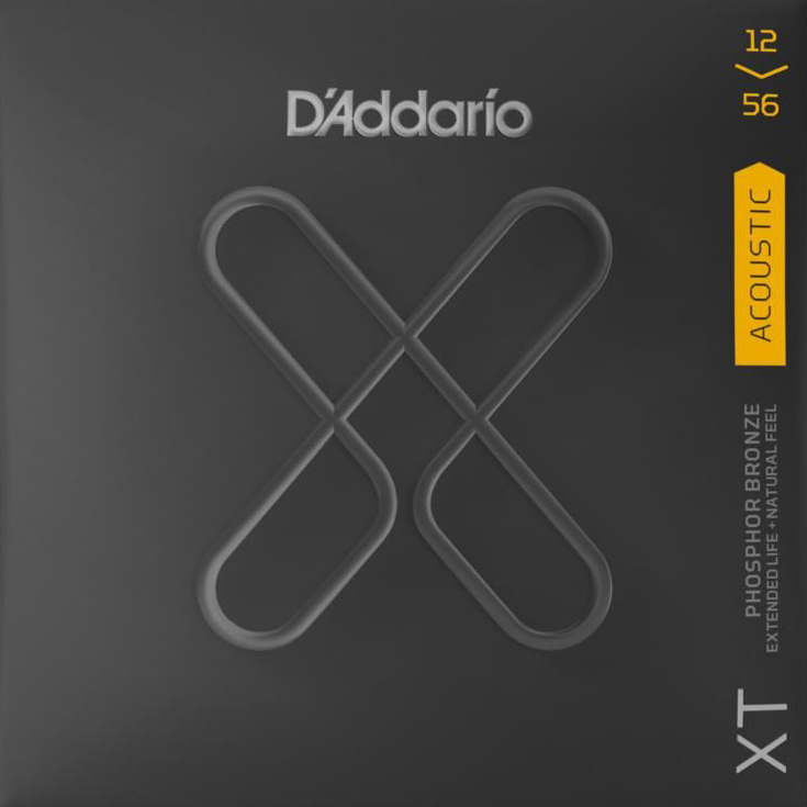 D'Addario XT Extended Life Phosphor Bronze Acoustic Guitar Strings 012-056