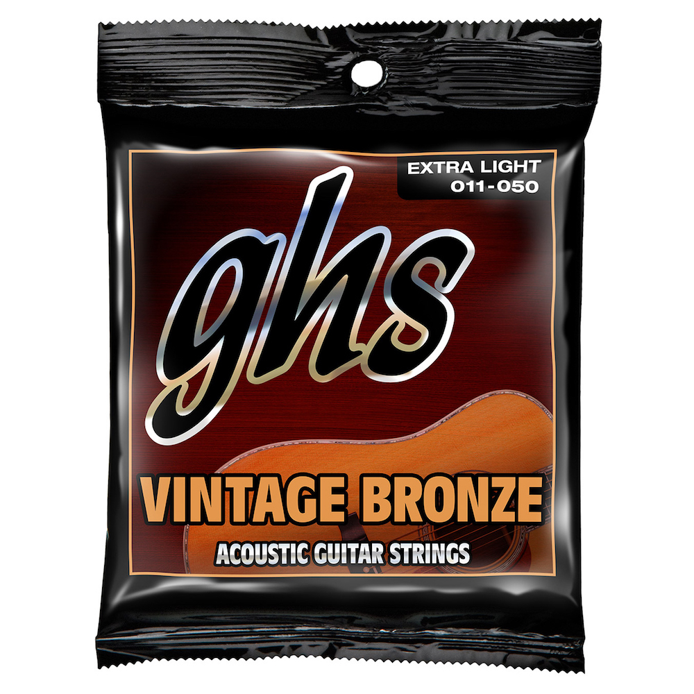 GHS Vintage Bronze Extra Light Acoustic Strings 011-050