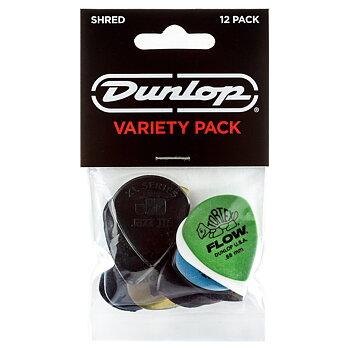 Dunlop SHRED Guitar Pick Variety Pack (12-Pack)