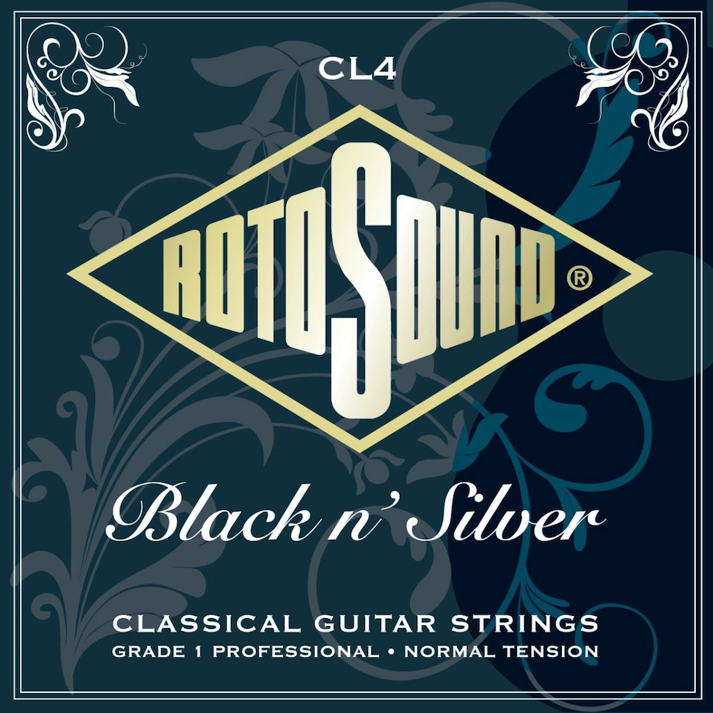 Rotosound CL4 Black n’ Silver Classical Strings Normal Tension