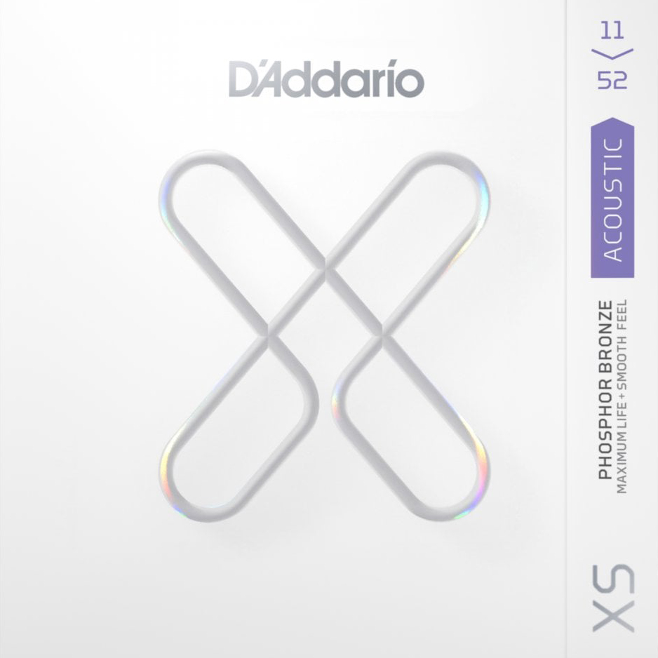 D'Addario XS Phosphor Bronze Acoustic Guitar Strings 011-052