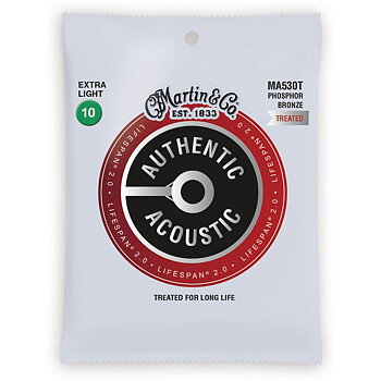 Martin MA530T Authentic Lifespan 2.0 Phosphor Bronze 010-047
