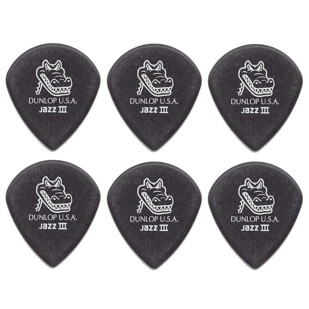 Dunlop Gator Grip Jazz III Pick (6-Pack)