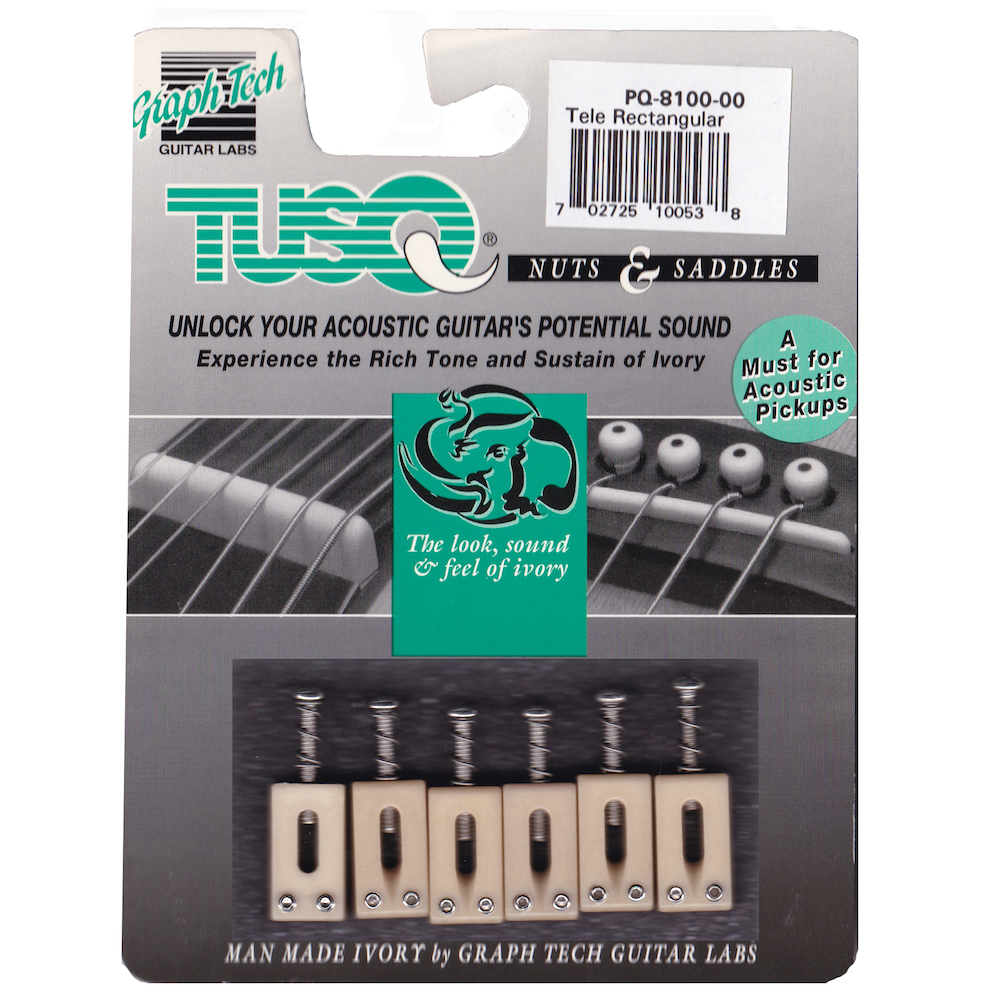 PQ-8100-00 TUSQ Telecaster Rectangular Saddles (Aged)