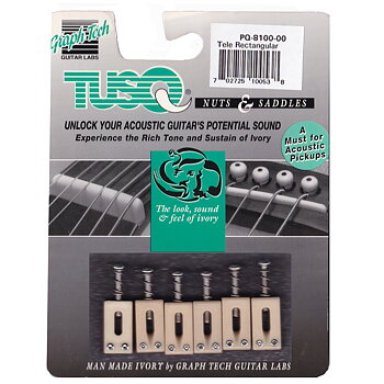 PQ-8100-00 TUSQ Telecaster Rectangular Saddles (Aged)