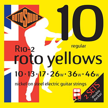 Rotosound R10-2 Roto Yellows 010-046 (2-Pack)
