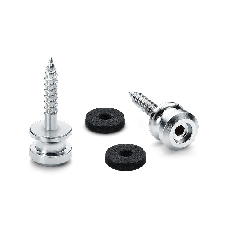 Schaller S-Locks Strap Lock Set (Chrome) - 4