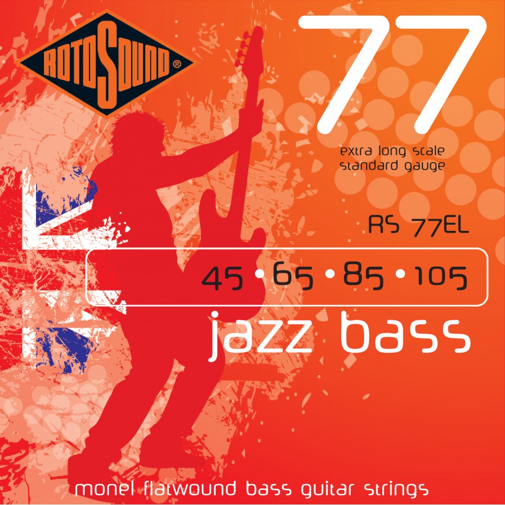 Rotosound RS77EL Jazz Bass Flatwound 045-105 (Extra Long)