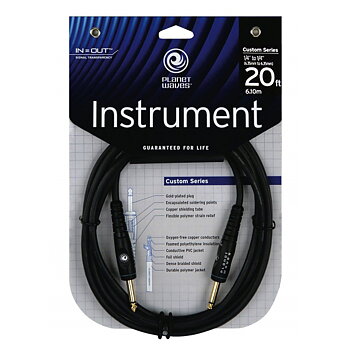 Planet Waves PWG20 Custom Series Instrument Cable 6,10m