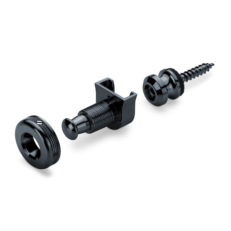 Schaller S-Locks Strap Lock Set (Black Chrome) - 3