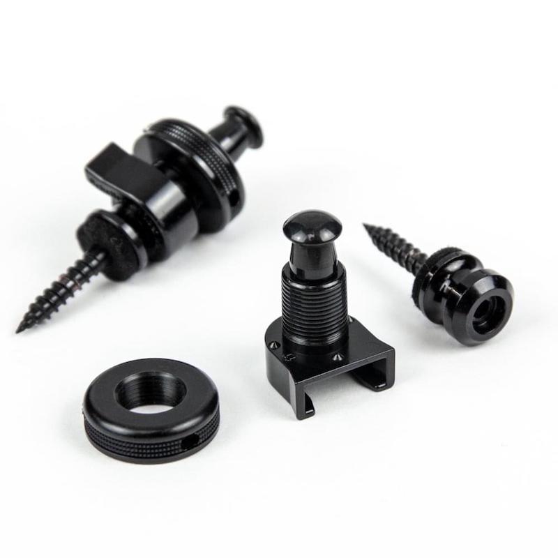 Schaller S-Locks Strap Lock Set (Black Chrome) - 5