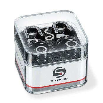Schaller S-Locks Strap Lock Set (Black Chrome)