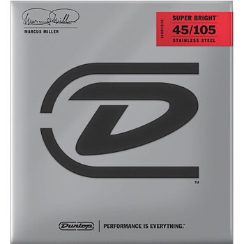 Dunlop Super Bright™ Marcus Miller Stainless Steel Bass 045-105