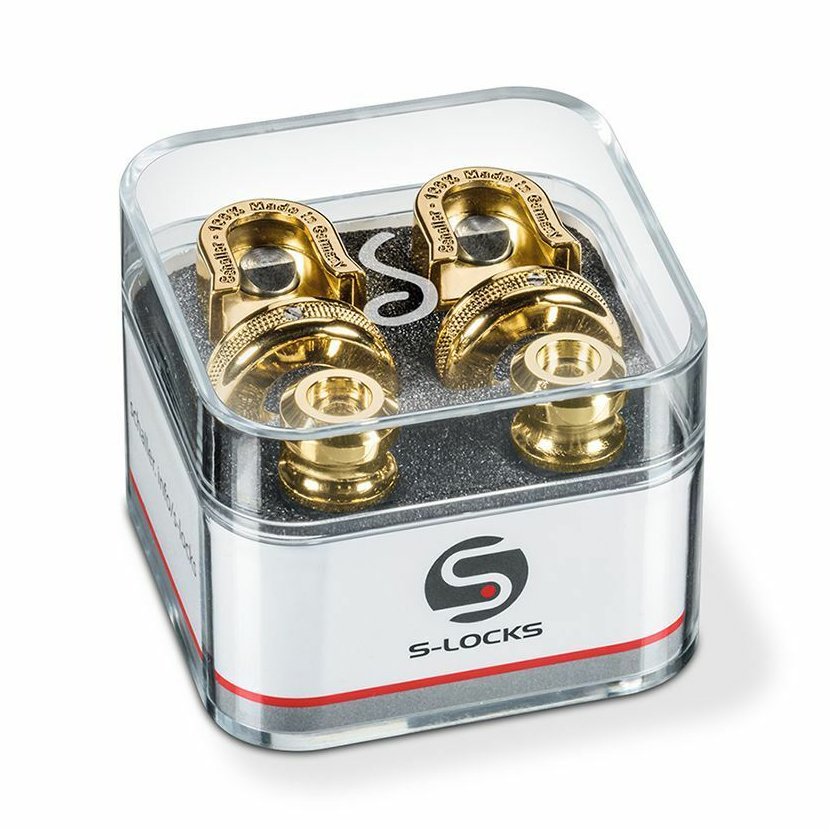 Schaller S-Locks Strap Lock Set (Gold)