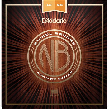 D'Addario NB1256 Nickel Bronze Acoustic Strings 012-056