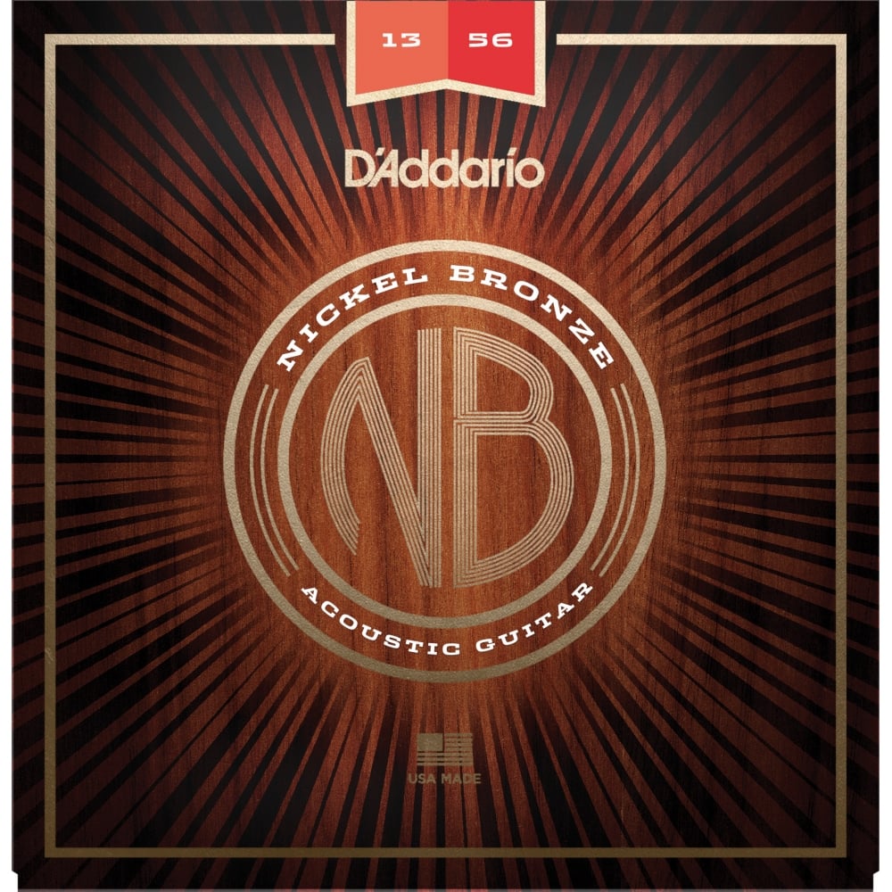 D'Addario NB1356 Nickel Bronze Acoustic Strings 013-056