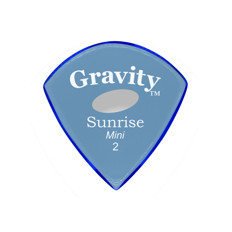 Gravity Picks GSUM2PE Sunrise Mini Polished Elipse-Hole 2mm