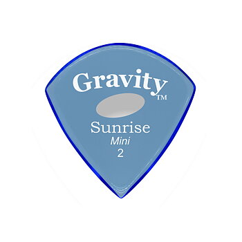 Gravity Picks GSUM2PE Sunrise Mini Polished Elipse-Hole 2mm