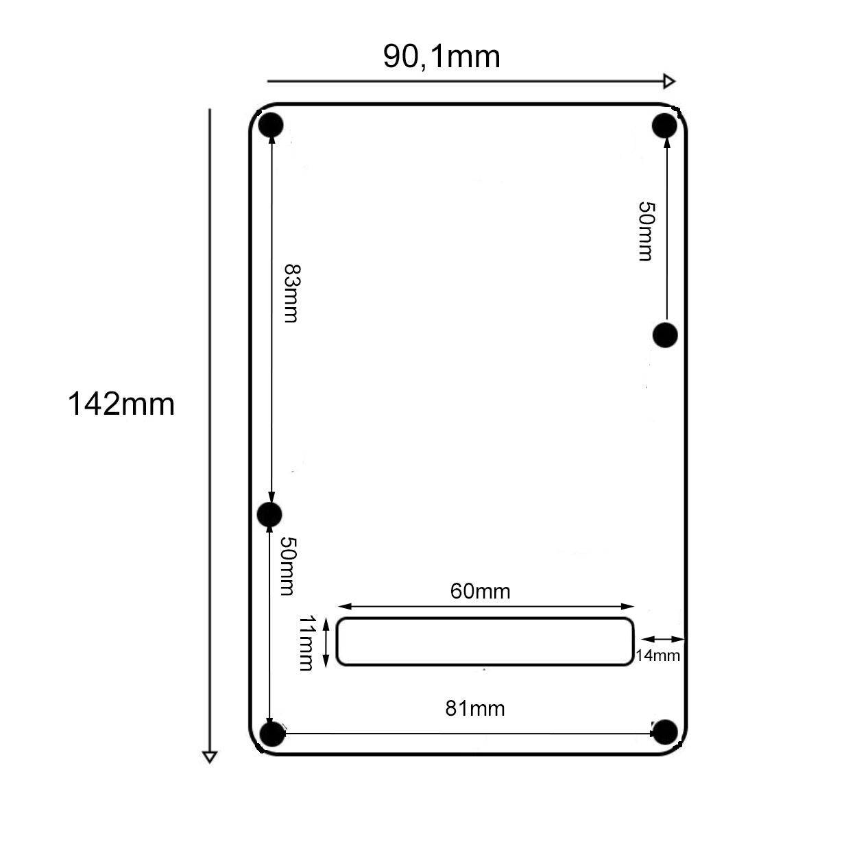 Backplate Tremolo Cover 3-Ply 1 String Slot (White) - 2