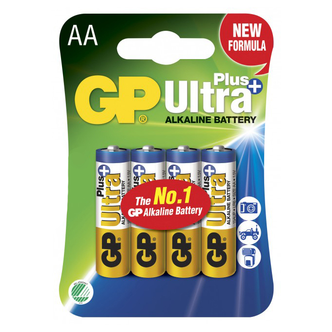 GP-LR6 Ultra Plus Alkaline AA Batteri